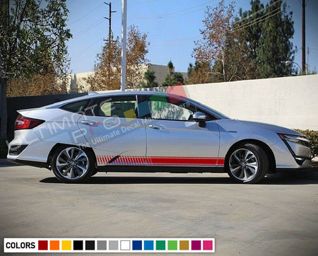 Sticker Decal Vinyl Side Door Stripes for Honda Clarity Fender 2016 2017 2018