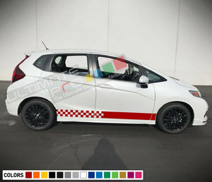 Sticker Decal Vinyl Side Door Stripes for Honda Fit 2016 - 2018 Racing part