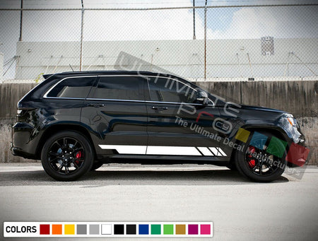 Sticker Decal Vinyl Side Door Stripes for Jeep Grand Cherokee 2011-2019 Hemi SRT