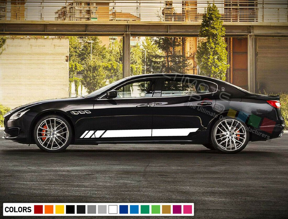 Sticker Decal Vinyl Side Door Stripes for Maserati Quattroporte Sport Sill Kit
