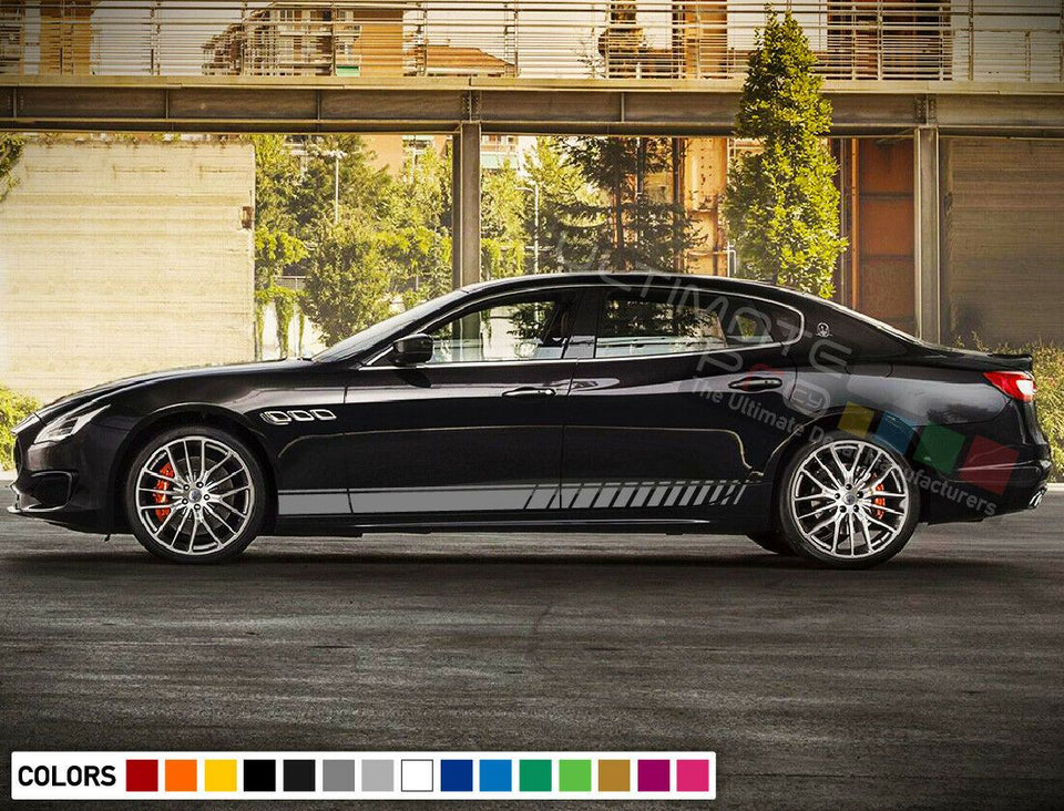 Sticker Decal Vinyl Side Door Stripes for Maserati Quattroporte Sport Wing Skirt