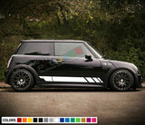 Sticker Decal Vinyl Side Door Stripes for Mini Cooper S Hatch Racing JCW Mirror