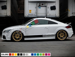 Sticker Decal Vinyl Side Finishing Stripes for Audi TT RS Diffuser Molding Chin