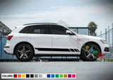 Sticker Decal Vinyl Side Sport Stripe Body Kit for Audi Q5 Roof Rack Door Mirror