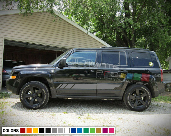 Stripe Kit for Jeep Patriot Sticker Decal Vinyl Side rocker body