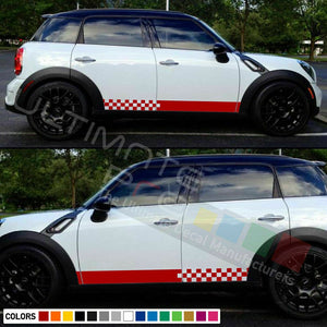 Sticker Decal Vinyl Side Stripe Kit for Mini Countryman R60 JCW Rally Cooper S