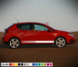 Sticker Decal Vinyl Side Stripes for Seat Ibiza Molding Chin Carbon Skirt Flare