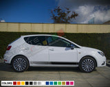 Sticker Decal Vinyl Side Stripes for Seat Ibiza Molding Chin Carbon Skirt Flare