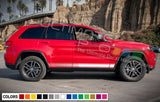 Sticker Decal Vinyl Stripes for Jeep Grand Cherokee Trailhawk 2017 Off-Road 4x4