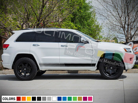 Sticker Decal Vinyl Stripes for Jeep Grand Cherokee Trailhawk 2017 Off-Road 4x4