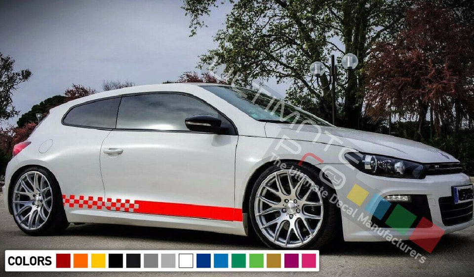 Sticker for VW Volkswagen Scirocco Stripe body head tail door Sport light R line