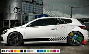 Sticker for VW Volkswagen Scirocco Stripe body head tail door Sport light R line