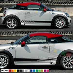 Sticker Graphic Decal Racing Stripe Kit for Mini Roadster Coupe Light Trim Door