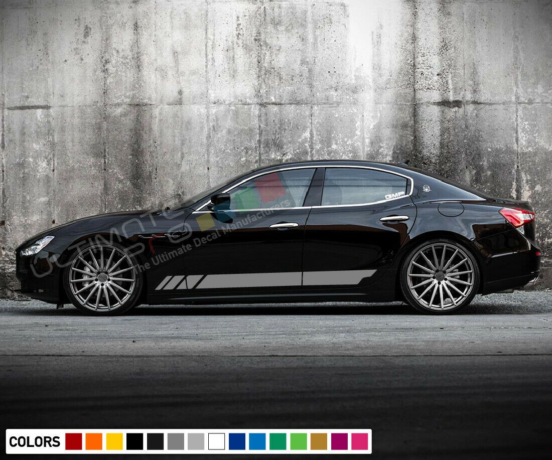 Sticker Graphic Decal Sport Stripe Kit for Maserati Ghibili Badge Seat ...
