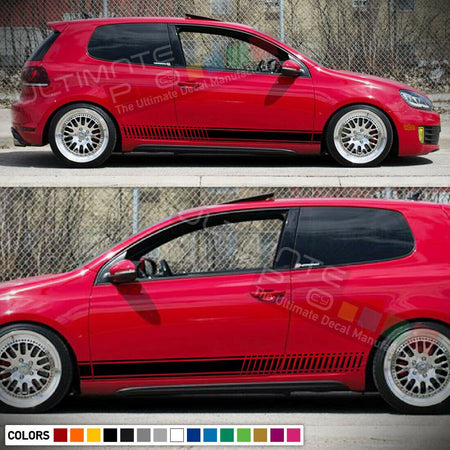 Sticker Graphic Decal Stripe Kit for Volkswagen VW Golf GTI R TSI MK6 2008-2014