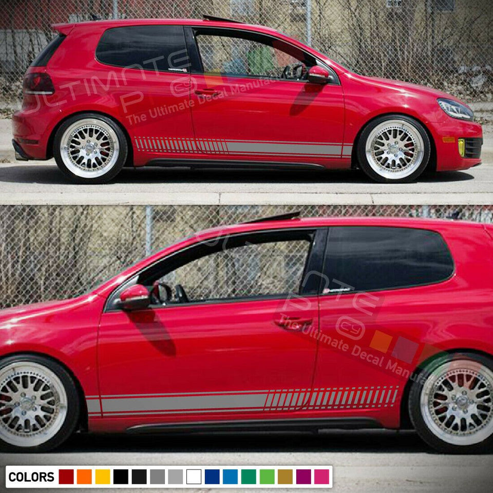 Sticker Graphic Decal Stripe Kit for Volkswagen VW Golf GTI R TSI MK6 2008-2014