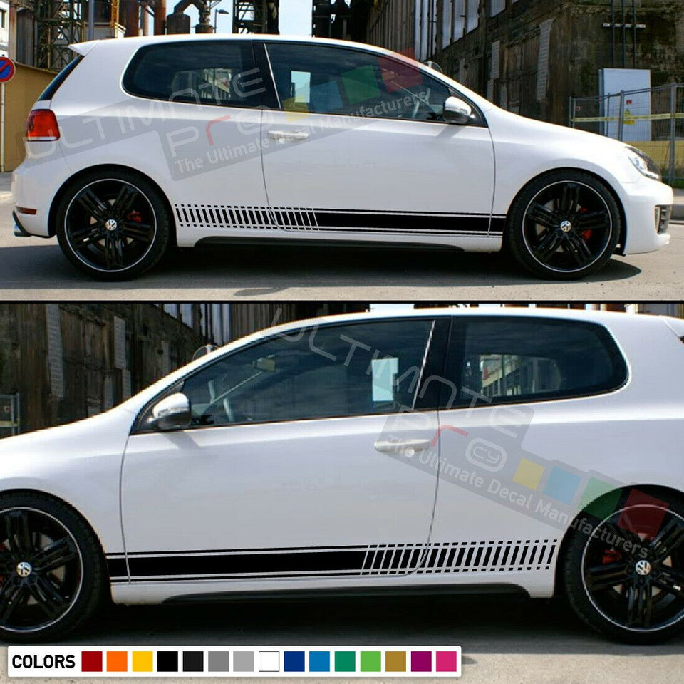 Sticker Graphic Decal Stripe Kit for Volkswagen VW Golf GTI R TSI MK6 2008-2014