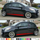 Sticker Graphic Stripe Body Kit for Toyota Yaris Vitz RS 2005 2006 Racing XP90