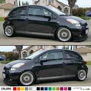 Sticker Graphic Stripe Body Kit for Toyota Yaris Vitz RS 2005 2006 Racing XP90