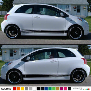 Sticker Graphic Stripe Body Kit for Toyota Yaris Vitz RS 2005 2006 Racing XP90