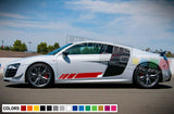 Sticker Graphic Stripe Kit for Audi R8 Bumper Cover 2012 2013 2014 2015 2019 lip