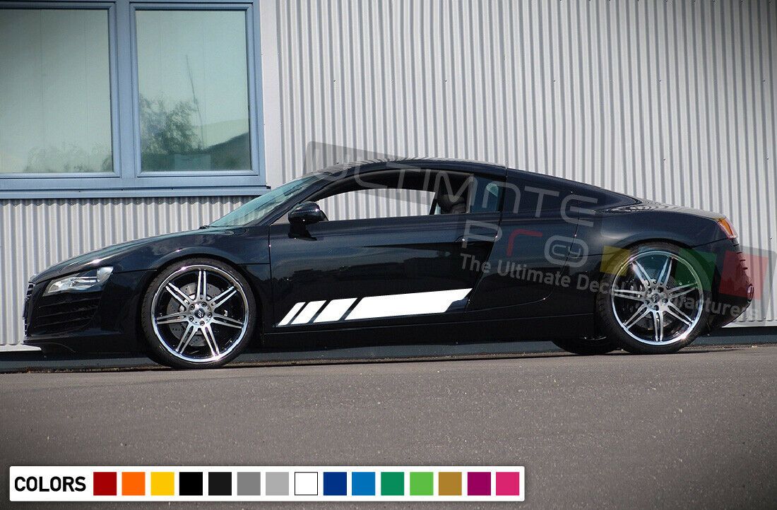 Sticker Graphic Stripe Kit for Audi R8 Bumper Cover 2012 2013 2014 201 ...