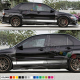 Sticker Graphic Stripes Kit for Mitsubishi Lancer Evo 7 8 9 10 GSR Splitter Skirt Wing