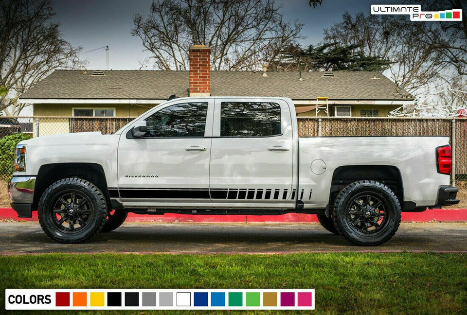 Sticker kit for Chevrolet Silverado Cover bumper tail seat truck bed stripe arm