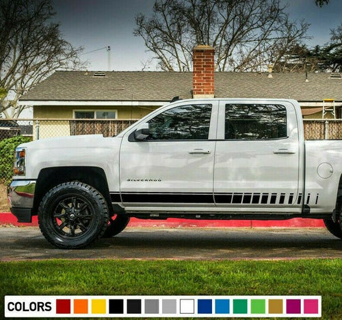 Sticker kit for Chevrolet Silverado high country fender tail bumper chrome trim