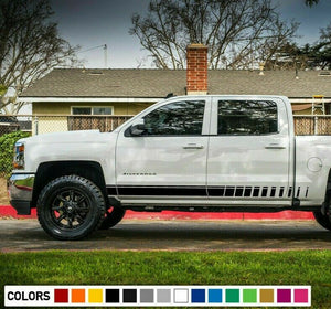 Sticker kit for Chevrolet Silverado high country fender tail bumper chrome trim