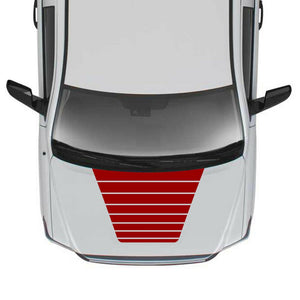 Sticker Kit Modern Hood Stripes Sport for Toyota Tundra design Turbo 2014 - 2019
