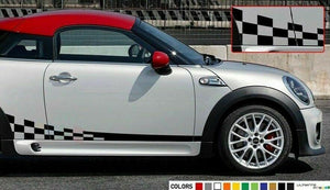 Sticker lip Stripe kit for mini Roaster john cooper works checkered graphics arm