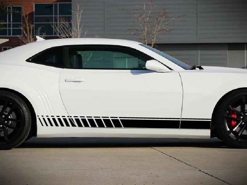 Sticker Set Decal Vinyl Side Door Stripes for Chevrolet Camaro Racing Spoiler rt