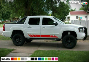 Sticker side bar Stripe for Chevrolet Avalanche 2006 2007 2008 2009 2010 2013 v8