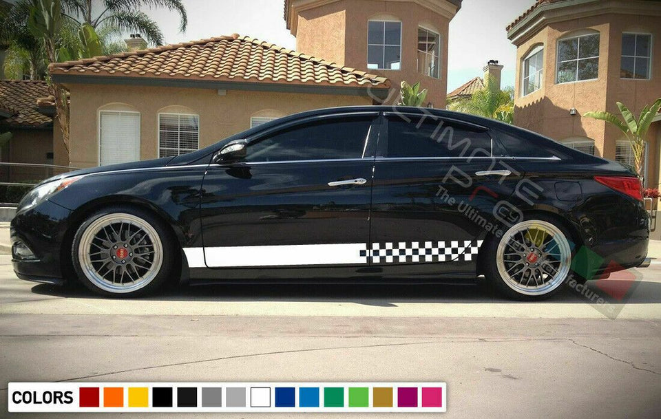 Sticker Side Door Stripe Kit for Hyundai Sonata 2009-2017 2018 2019 2020 Racing