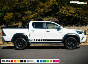 Sticker Side Stripe for Toyota Hilux GUN136R SR5 Rocco bumper AN120 AN130 mirror