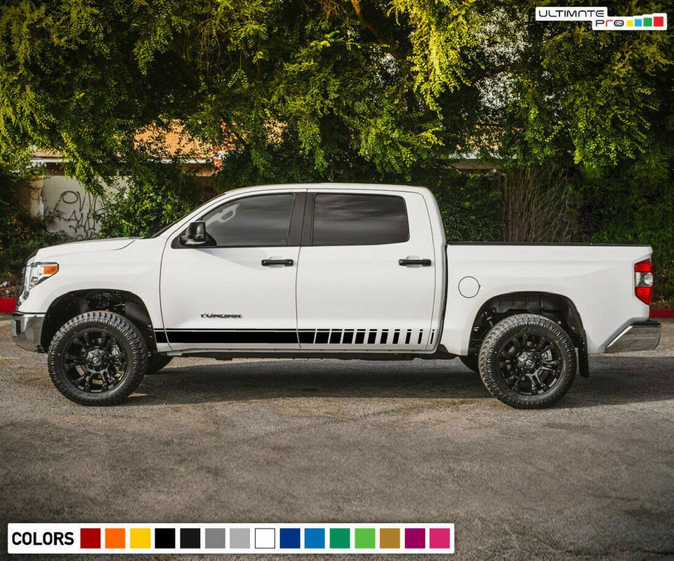 Sticker Side Stripe for Toyota Tundra 2009 2011 2010 Rock Warrior grill bar grip