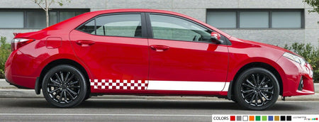 Sticker stripe Decals for Toyota corolla sport mirror tail 2012 2014 side light