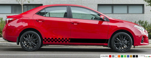 Sticker stripe Decals for Toyota corolla sport mirror tail 2012 2014 side light