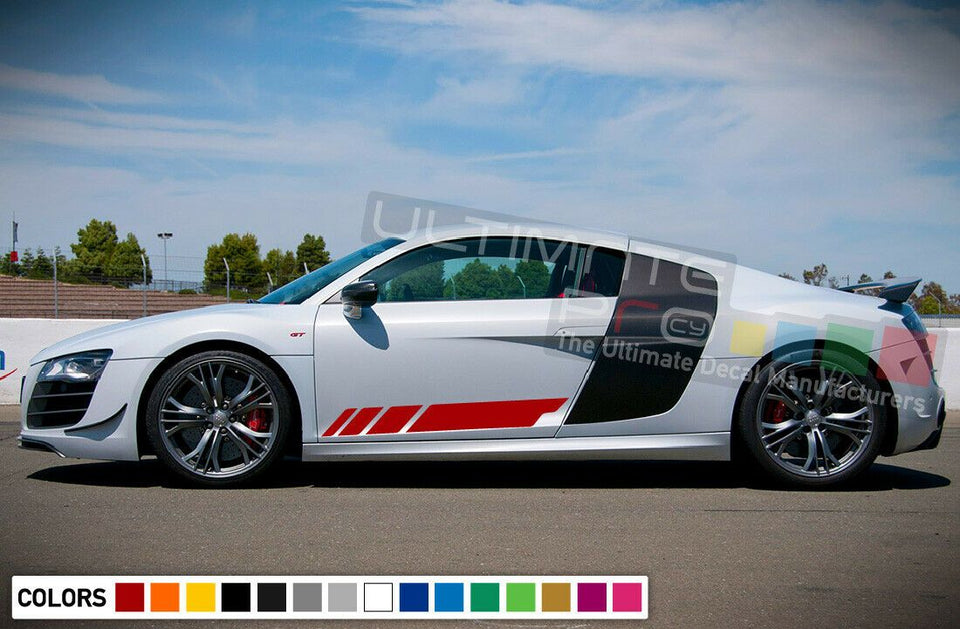 Sticker Stripe for Audi R8 light graphics carbon tune wheels lip 2015 2016 2017