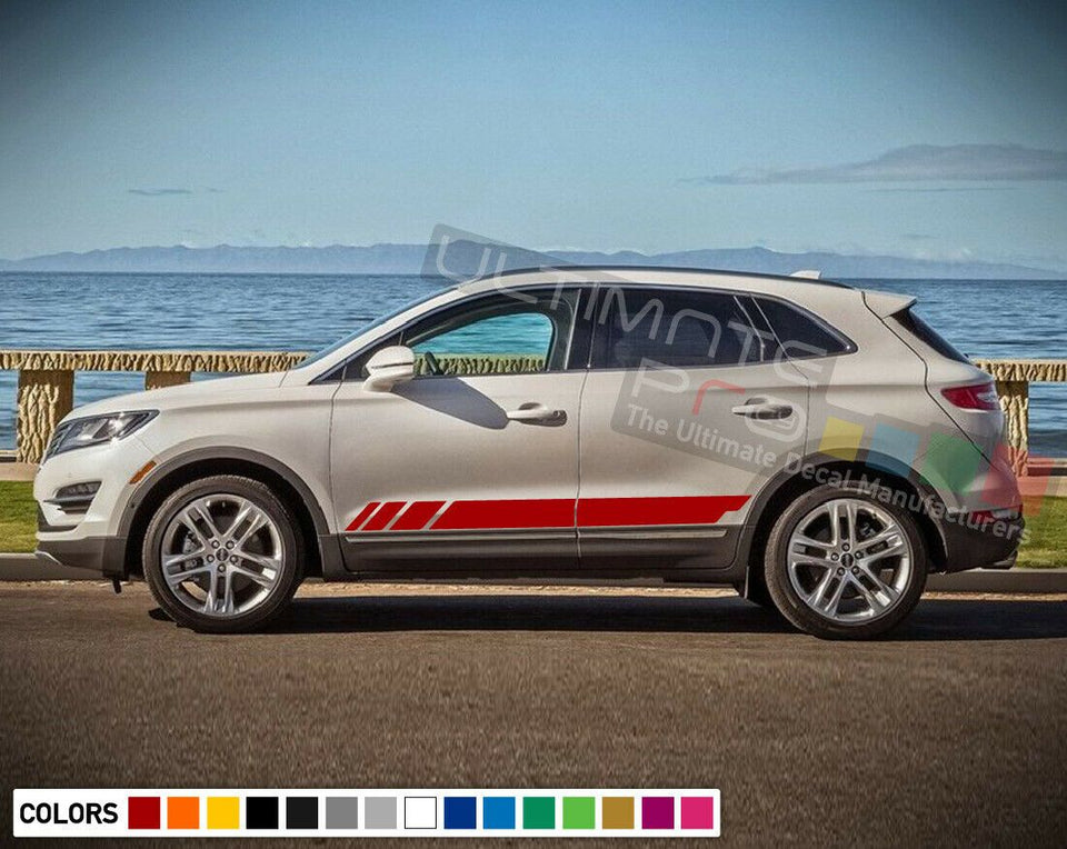 Sticker Stripe for Lincoln MKC graphics coil sport Trip Hood Rack Window Fender