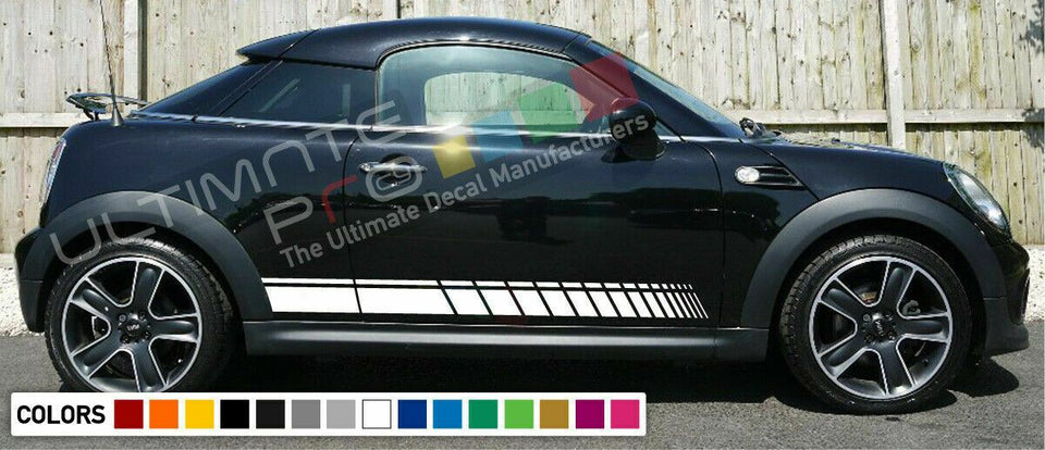 Sticker Stripe for mini john cooper works cooper mirror front carbon light cover