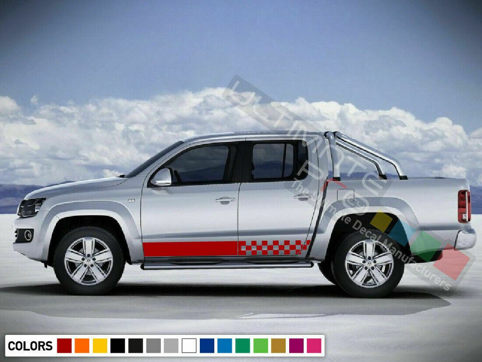 sticker Stripe Graphic for VW Volkswagen Amarok pickup 2011 2012 2013 2014 2017