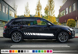 Sticker Stripe kit for Audi Q7 mirror bumper skirt body side arm cover Rims rack