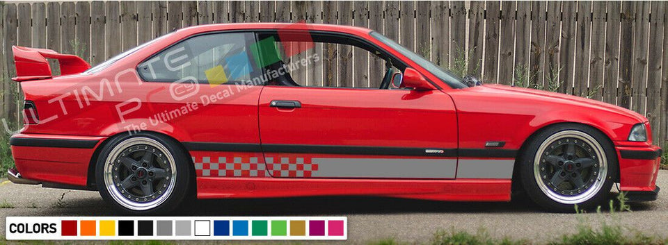 sticker Stripe kit for BMW M3 E46 Coupe Front Bumper Grilles 2001 2004 2005 2006
