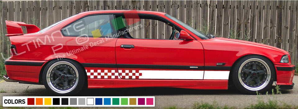 sticker Stripe kit for BMW M3 E46 Coupe Front Bumper Grilles 2001 2004 2005 2006