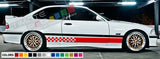 sticker Stripe kit for BMW M3 E46 Coupe Front Bumper Grilles 2001 2004 2005 2006