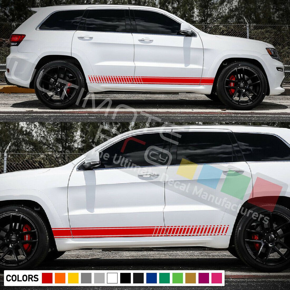 Sticker Stripe kit for Jeep Grand Cherokee srt8 racing tune upgrade rally flare