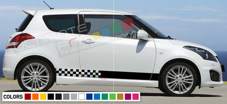 Sticker stripe Kit for Suzuki swift gear racing decals rally spacer flag body