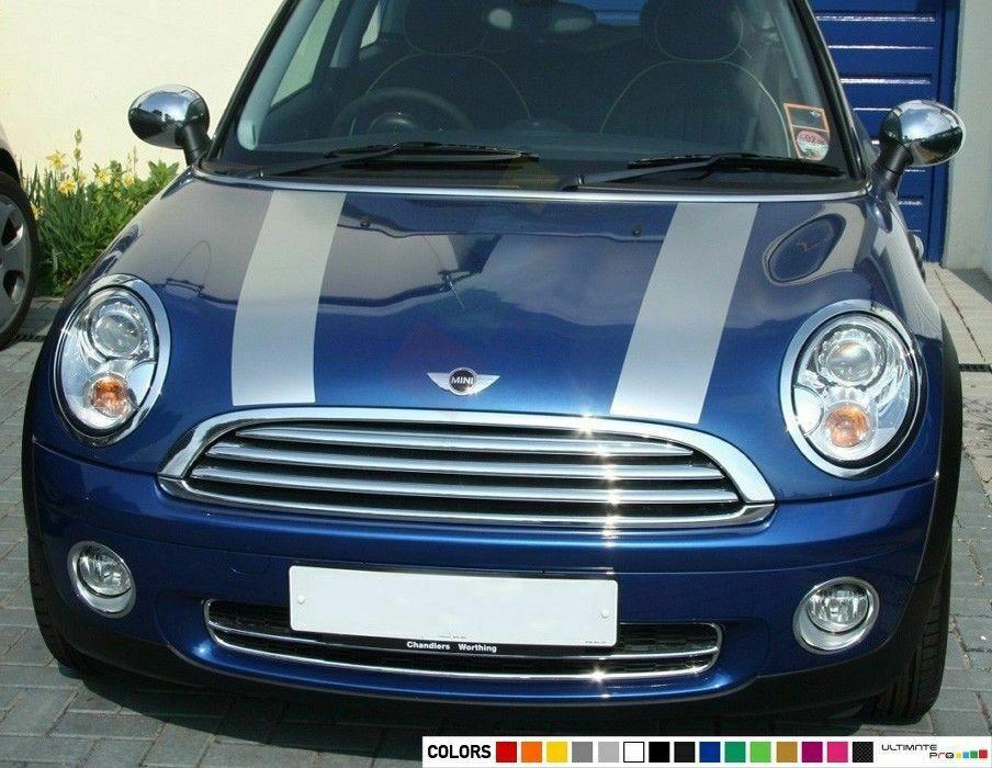 Sticker Stripes for mini cooper s hood 2001 2002 2003 2004 2005 2006 2007 2008